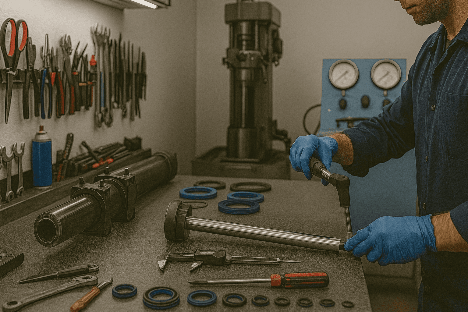Hydraulic cylinder repair and rebuild overview