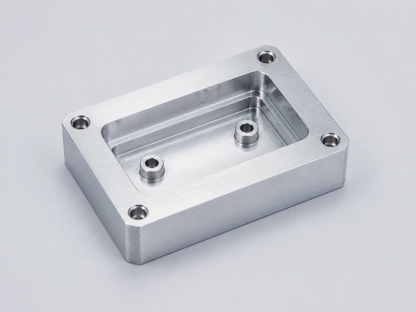 Illustrative machined aluminum housing used to explain quote-review features