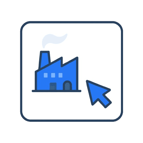 Illustration of a manufacturing request moving through review